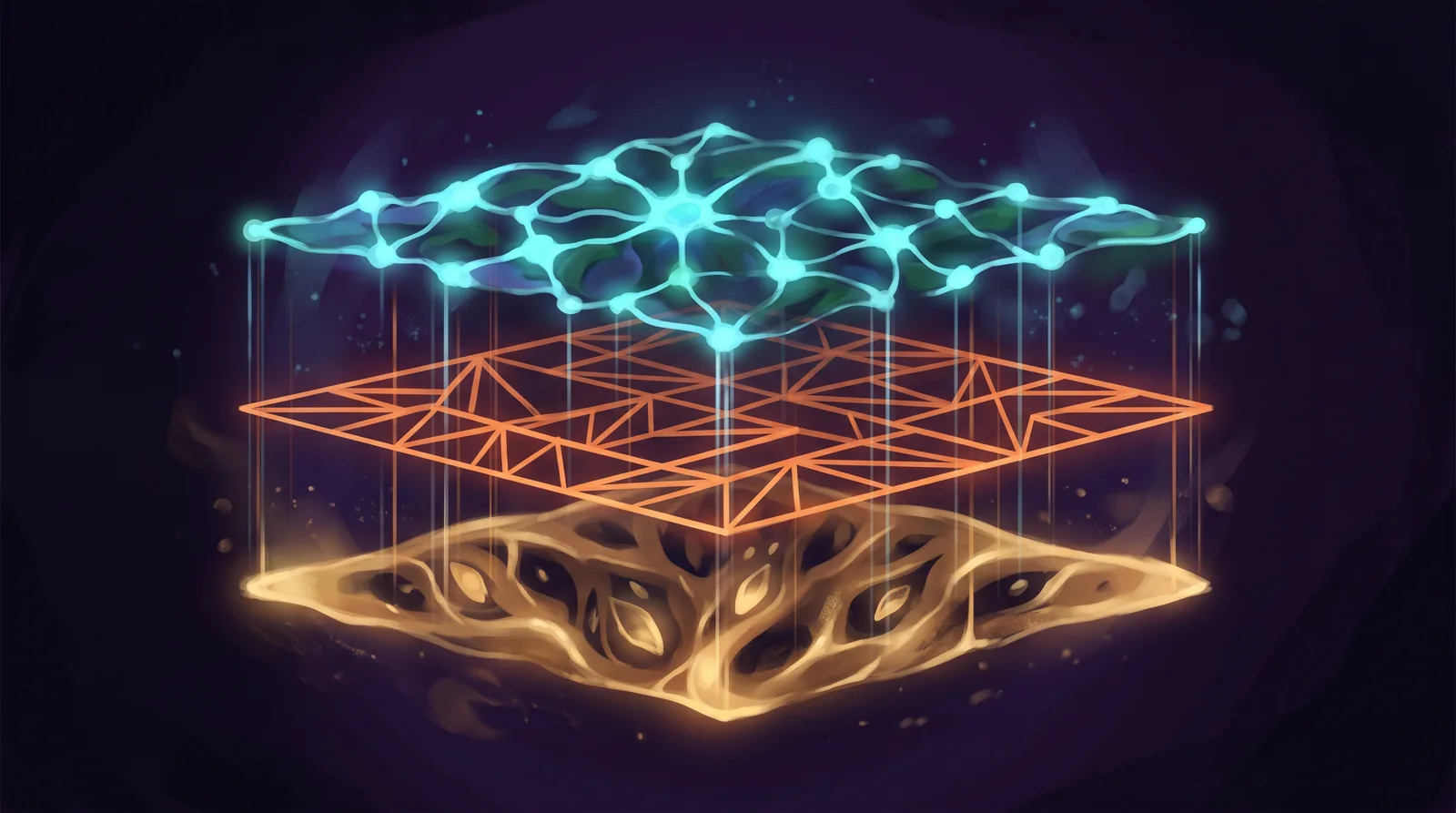 Three luminous layers
